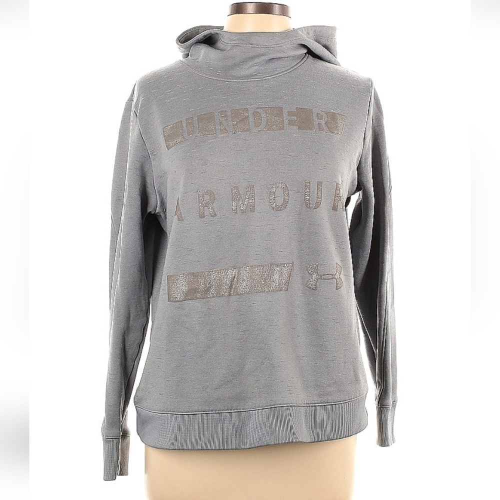Under Armour Hooded Cowl Neck Pullover Hoodie - Women's Large - Cold Gear